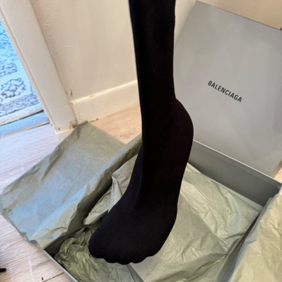 Balenciaga Anatomic Over the Knee Heeled Boot - Picture 7 of 16